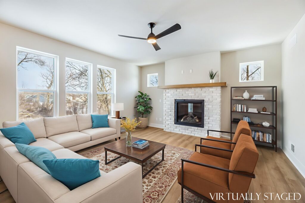 The Clara Great Room by Stepping Stone Homes