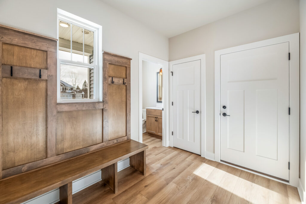 The Clara Mud Room by Stepping Stone Homes