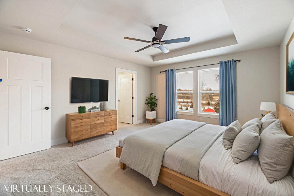 The Clara Master Bedroom by Stepping Stone Homes