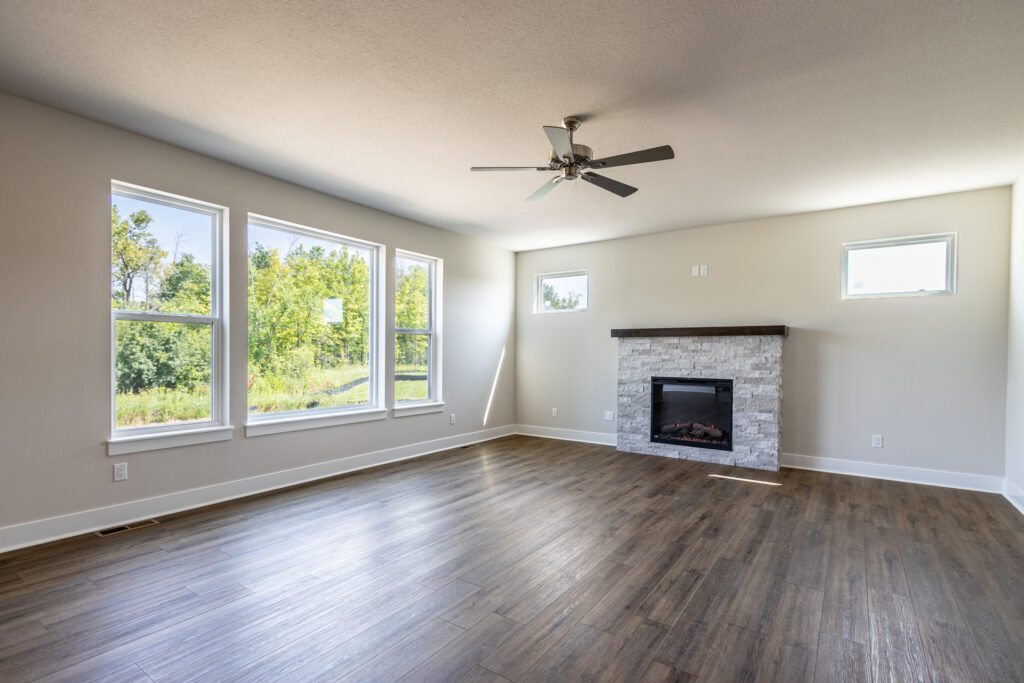 The Berkshire Great Room by Stepping Stone Homes