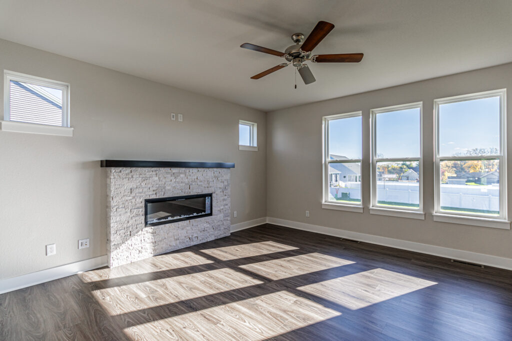 The Clara Great Room by Stepping Stone Homes