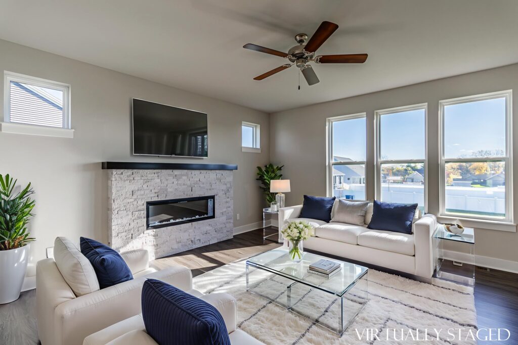 The Clara Great Room by Stepping Stone Homes