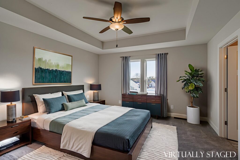 The Clara Master Bedroom by Stepping Stone Homes