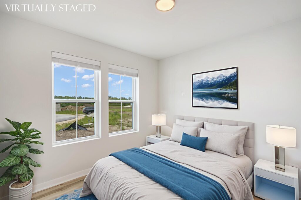 The Pine Bedroom by Stepping Stone Homes