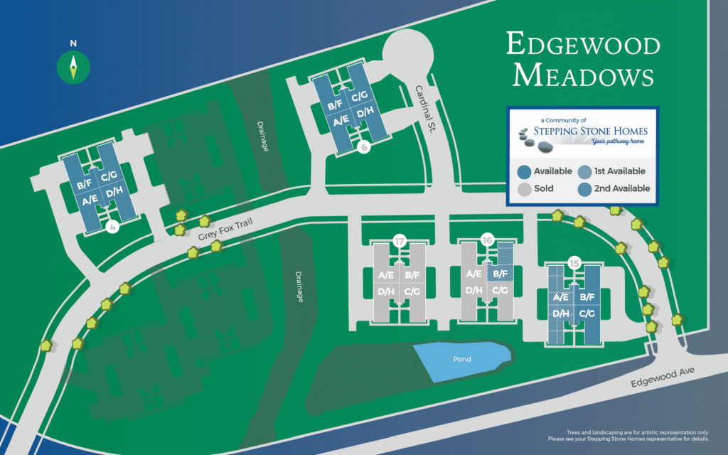 Edgewood Meadows New Condo Community Map Stepping Stone Homes