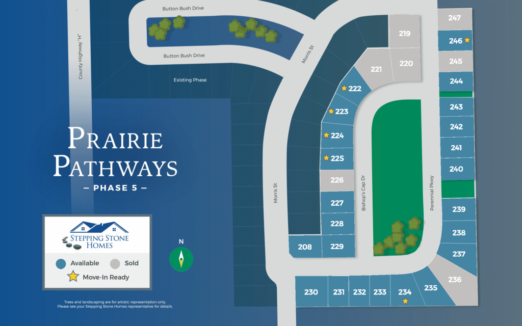 Prairie Pathways New Home Community Map Franksville Wisconsin