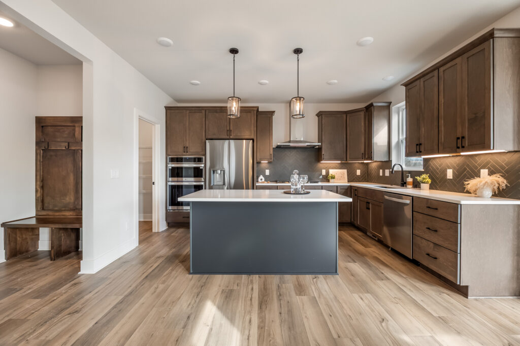 The Riley Model Home Kitchen by Stepping Stone Homes