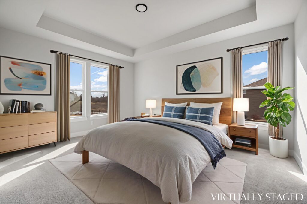 The Riley Model Home Master Bedroom by Stepping Stone Homes