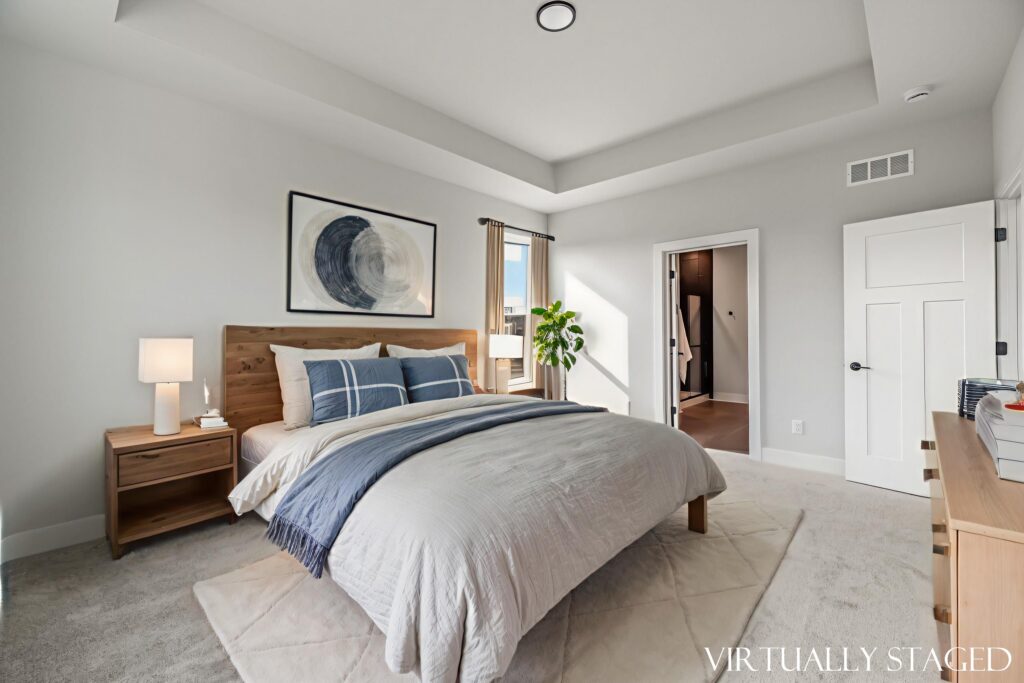 The Riley Model Home Master Bedroom by Stepping Stone Homes