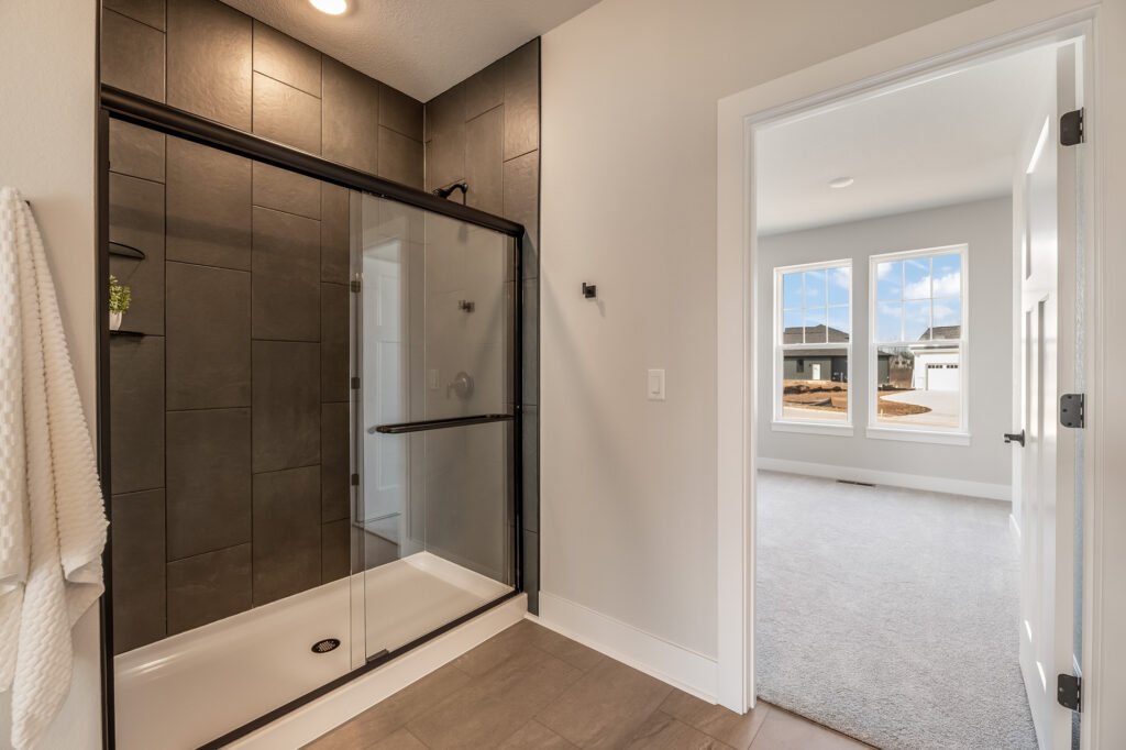 The Riley Model Home Bathroom by Stepping Stone Homes