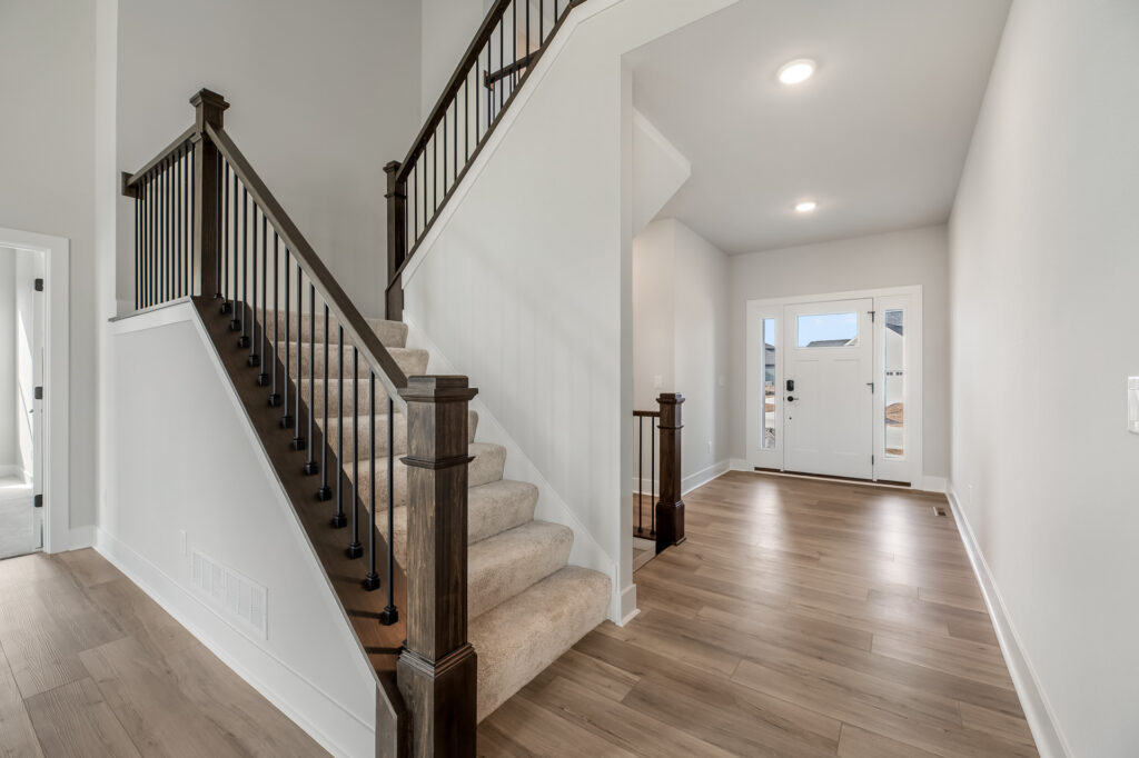 The Riley Model Home Foyer by Stepping Stone Homes
