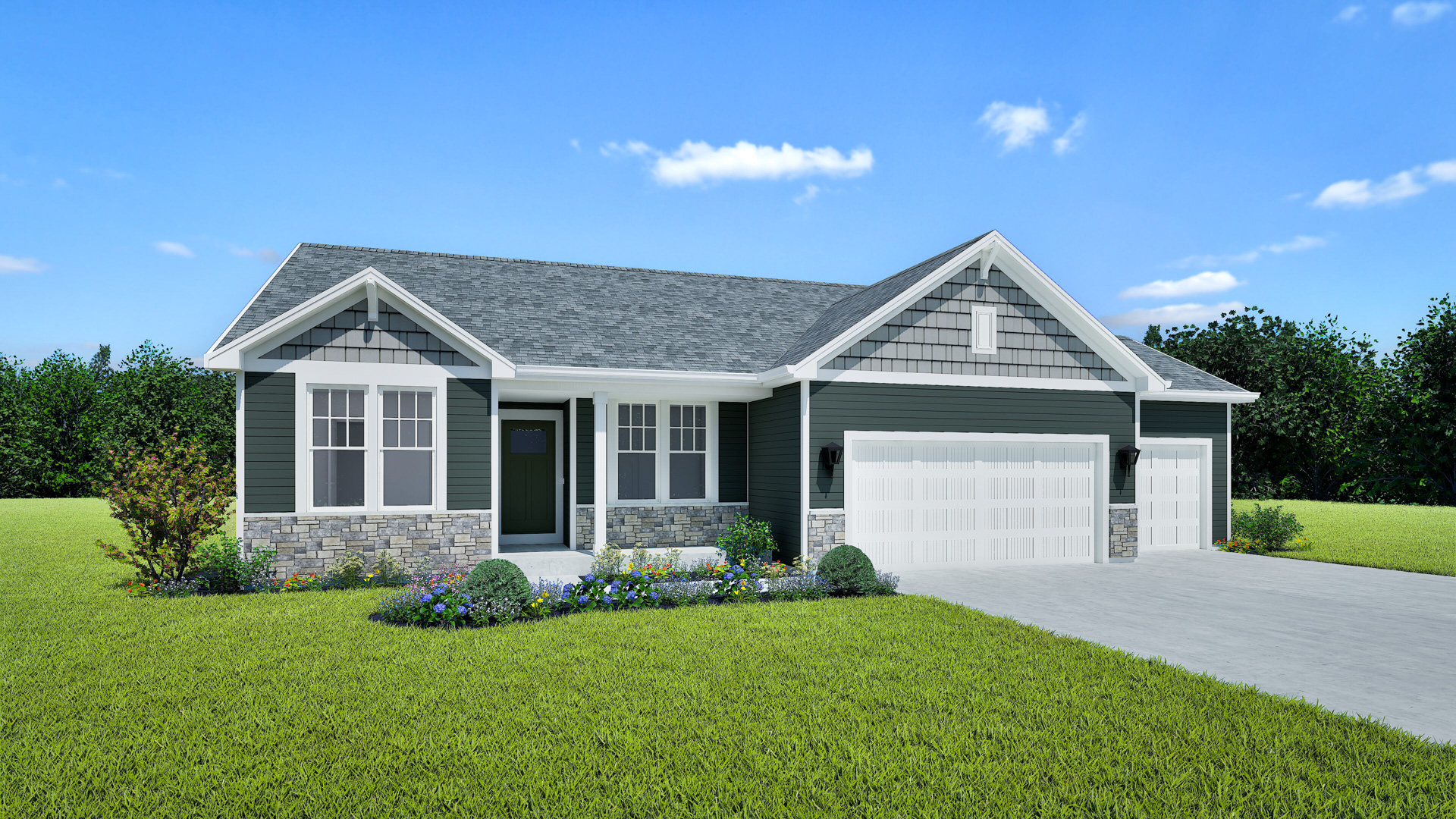 The Ashland Home Model Rendering Stepping Stone Homes