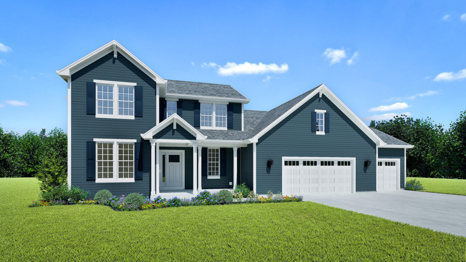 Aubrey Home Model Rendering Stepping Stone Homes Wisconsin