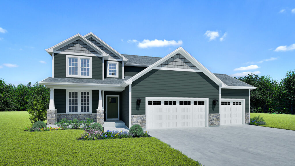 Berkshire Home Model Rendering Stepping Stone Homes Wisconsin