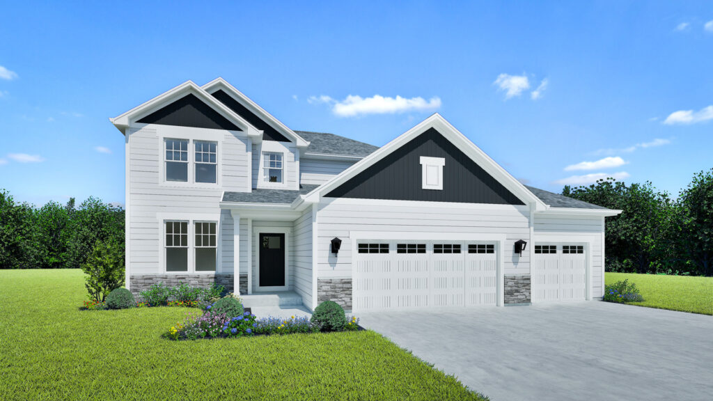 Berkshire Home Model Rendering Stepping Stone Homes Wisconsin