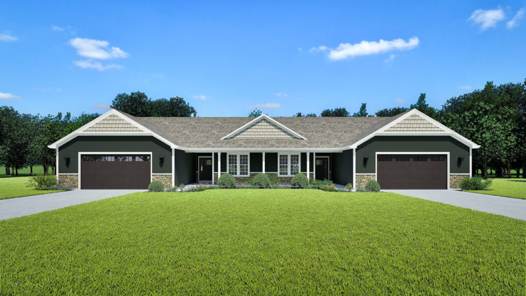 Cedar Duplex Home Model Rendering by Stepping Stone Homes