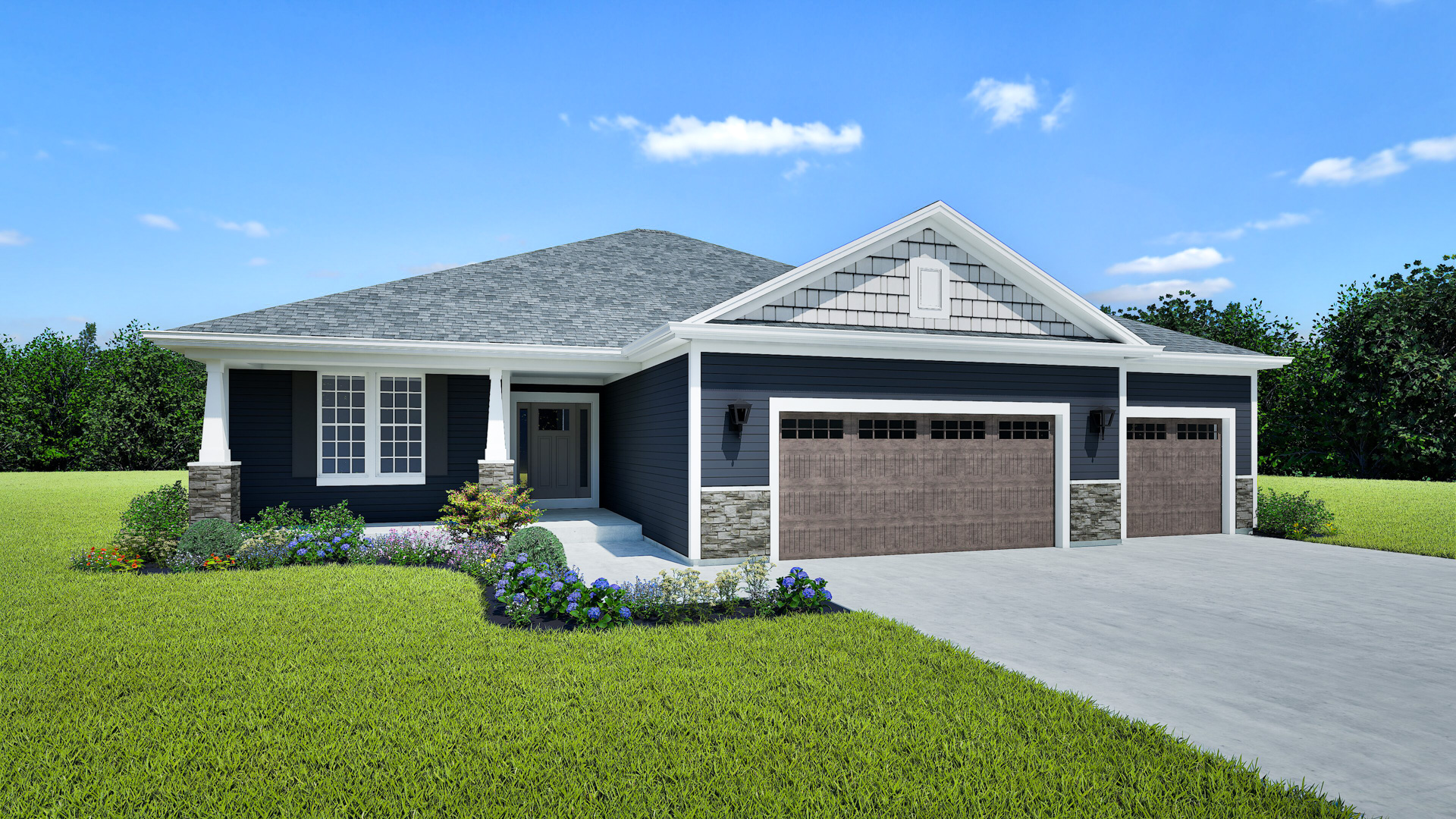 Celina Home Model Rendering by Stepping Stone Homes Wisconsin