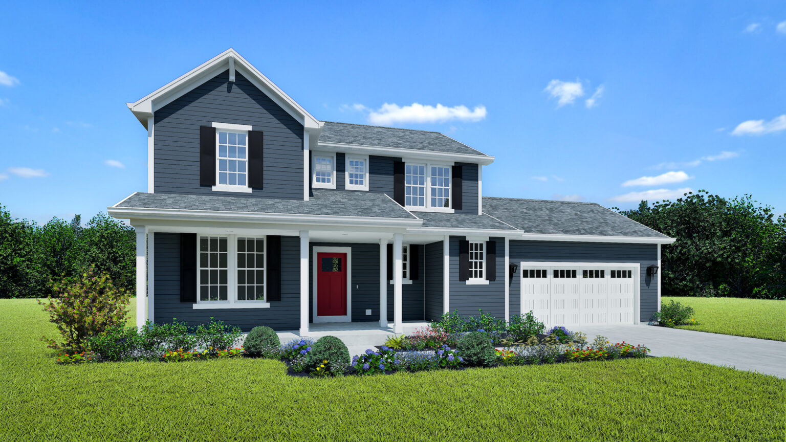 Clara Home Model Rendering Stepping Stone Homes Wisconsin