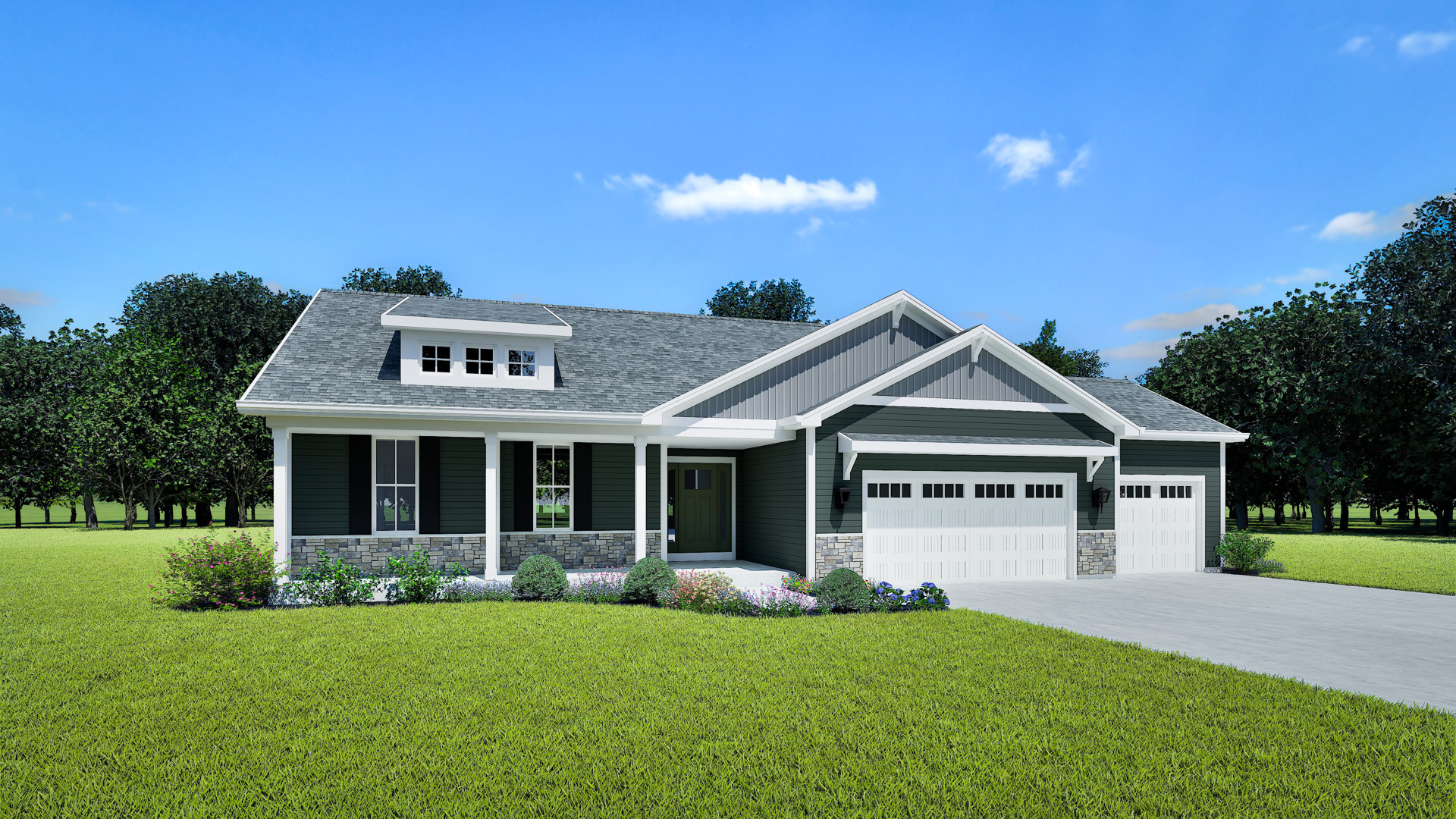 Eliza Home Model Rendering by Stepping Stone Homes Wisconsin