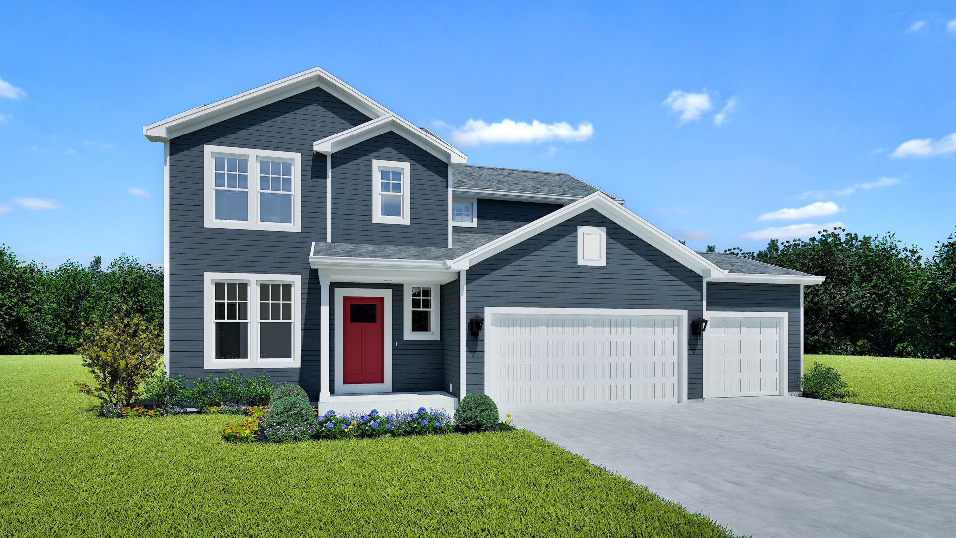 Geneva Home Model Rendering Stepping Stone Homes Wisconsin