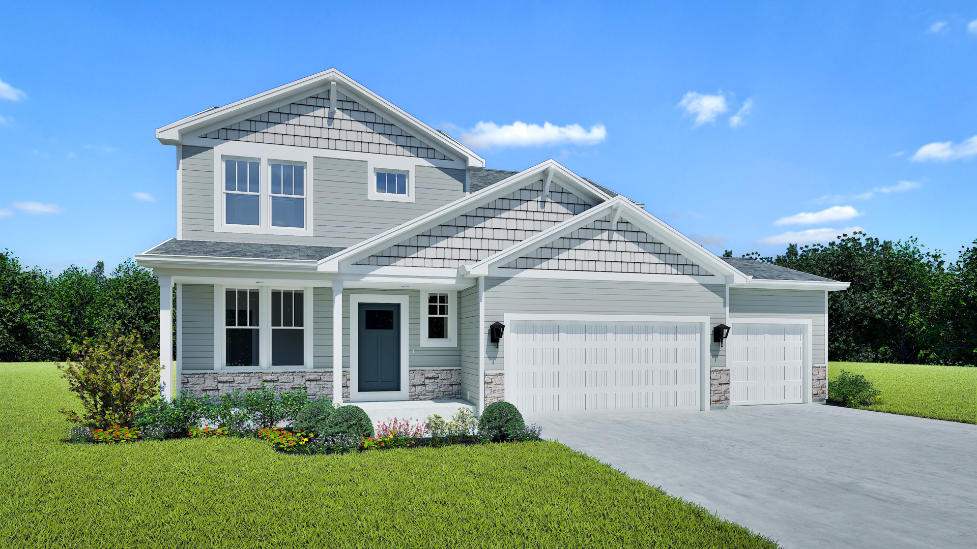 Geneva Home Model Rendering Stepping Stone Homes Wisconsin
