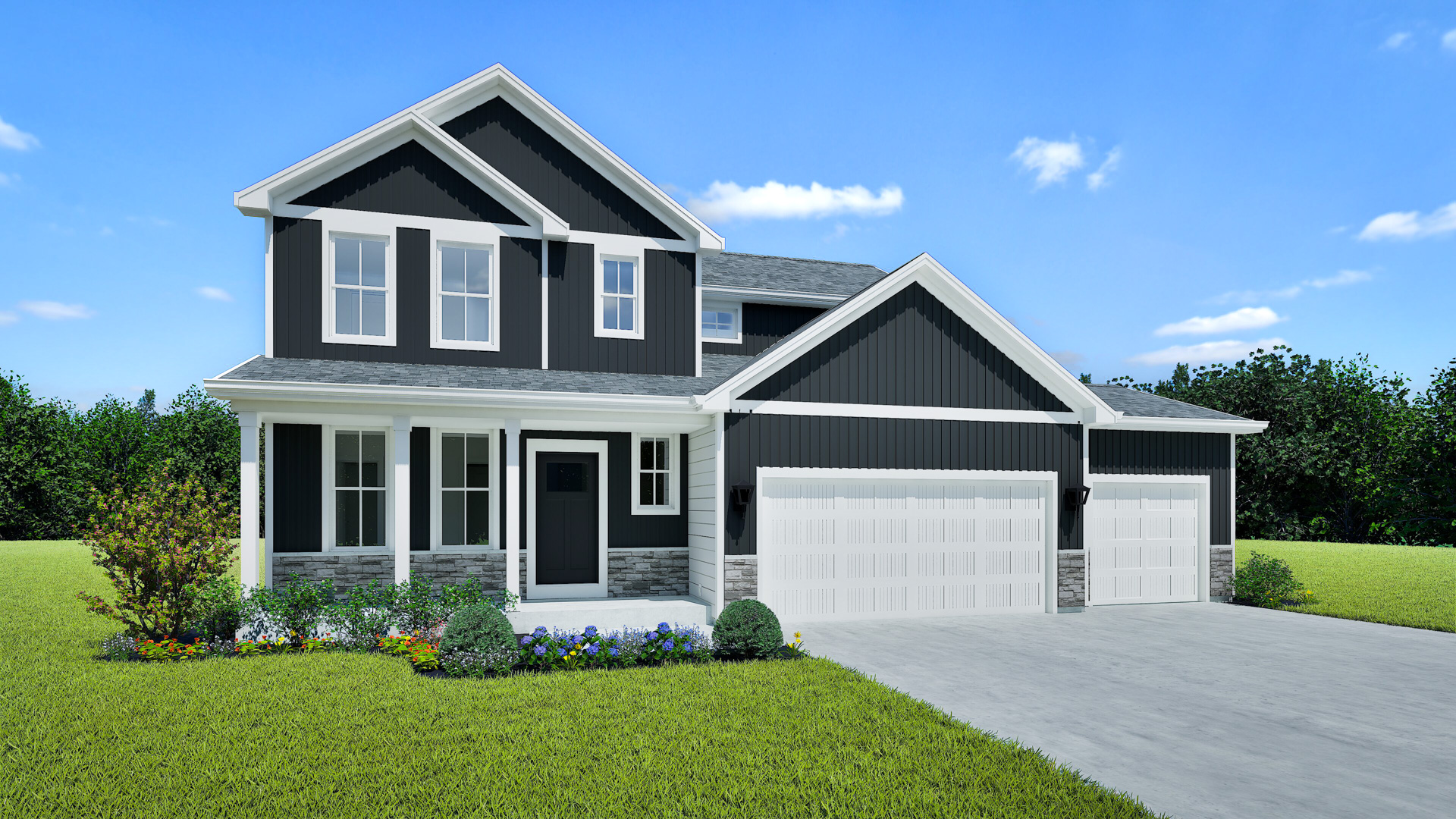 Geneva Home Model Rendering Stepping Stone Homes Wisconsin