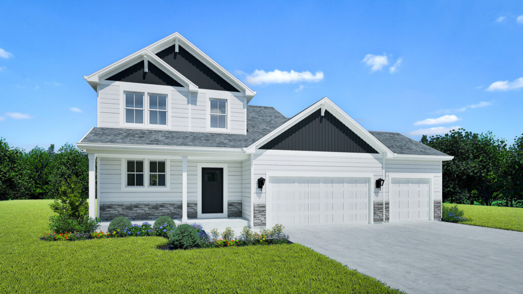 Hudson Home Model Rendering Stepping Stone Homes Wisconsin