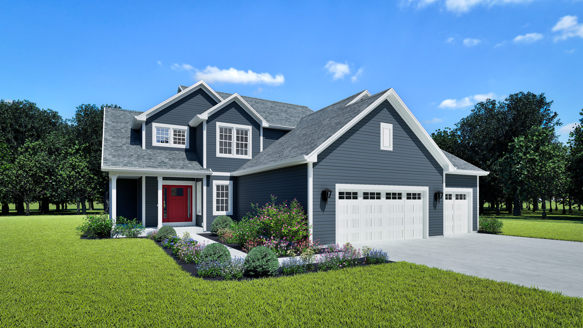 The Isabella Home Model Rendering by Stepping Stone Home Wisconsin
