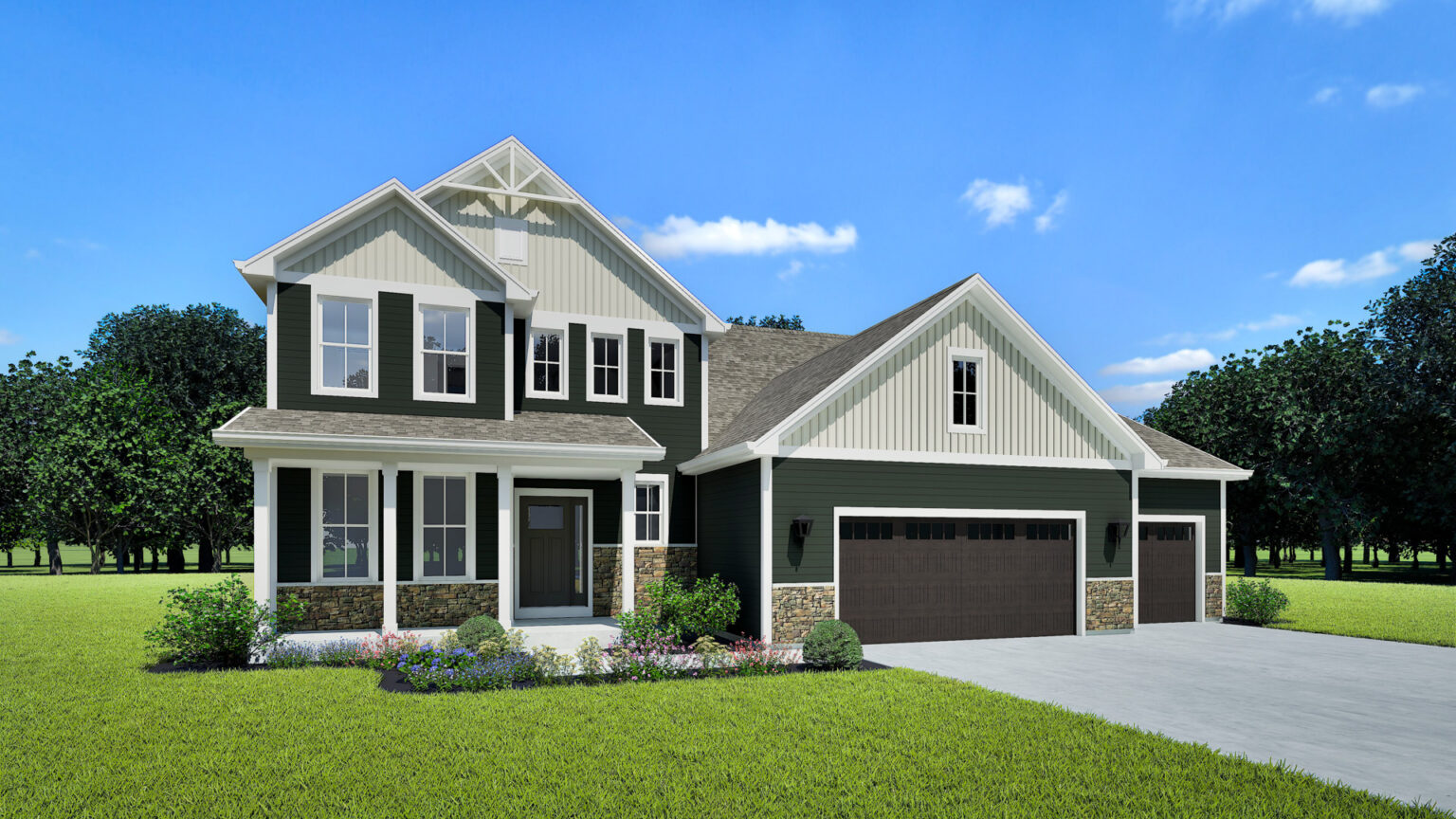 The Julia Home Model Rendering Stepping Stone Homes Wisconsin