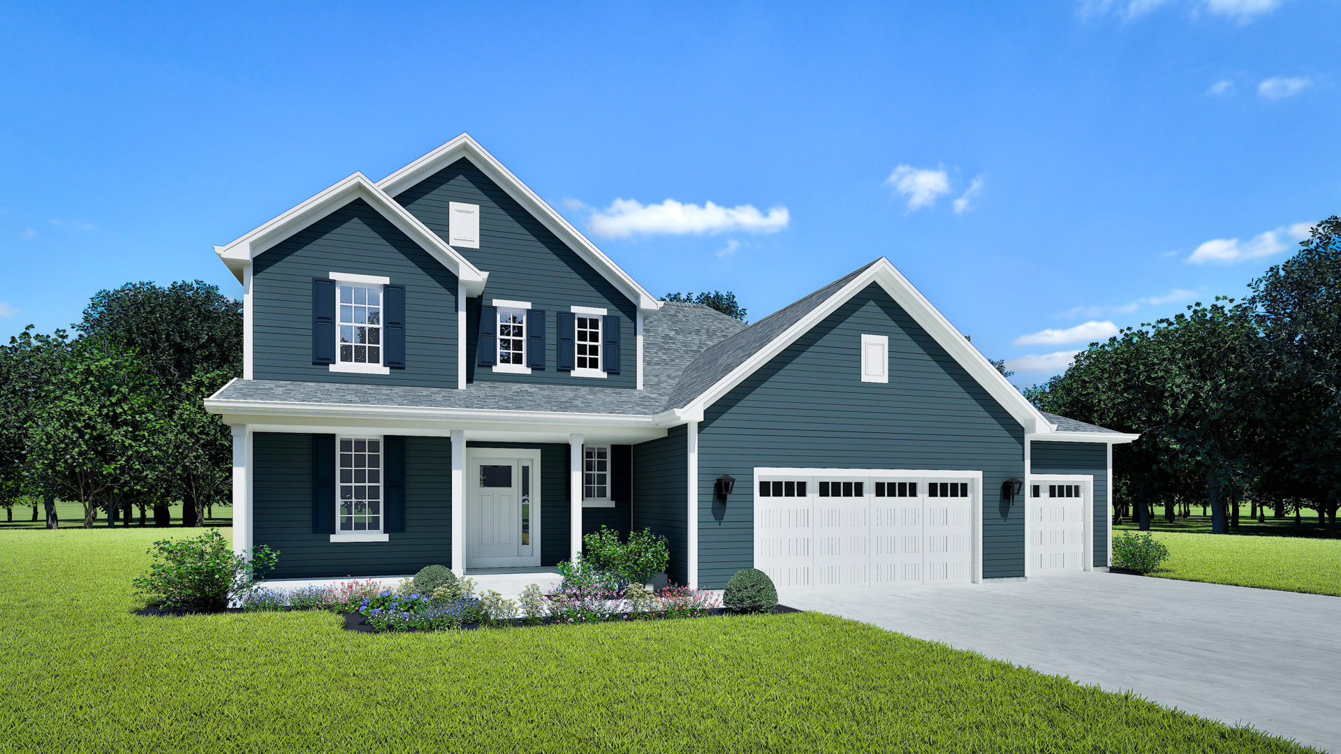 The Julia Home Model Rendering Stepping Stone Homes Wisconsin