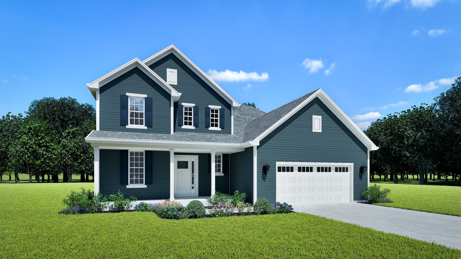 The Julia Home Model Rendering Stepping Stone Homes Wisconsin