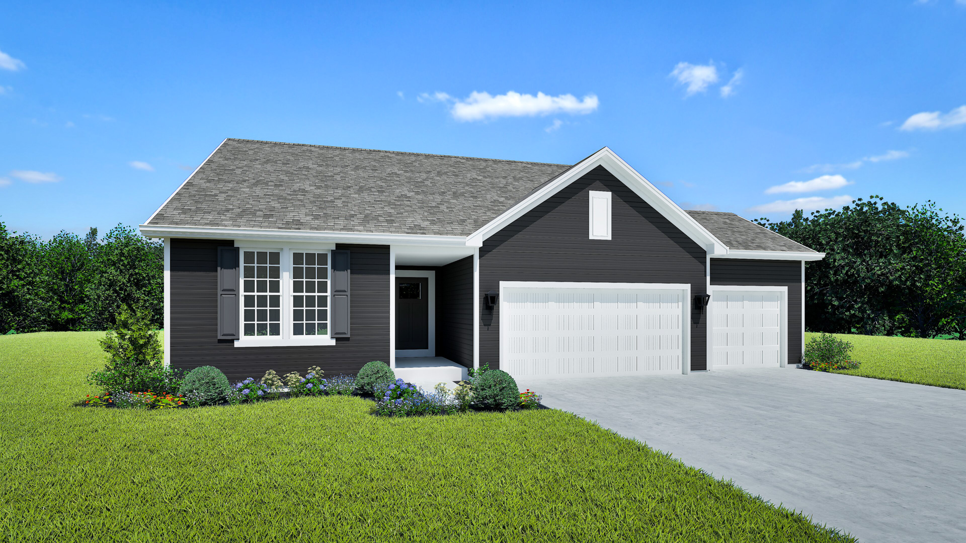 Madison Home Model Rendering Stepping Stone Homes Wisconsin