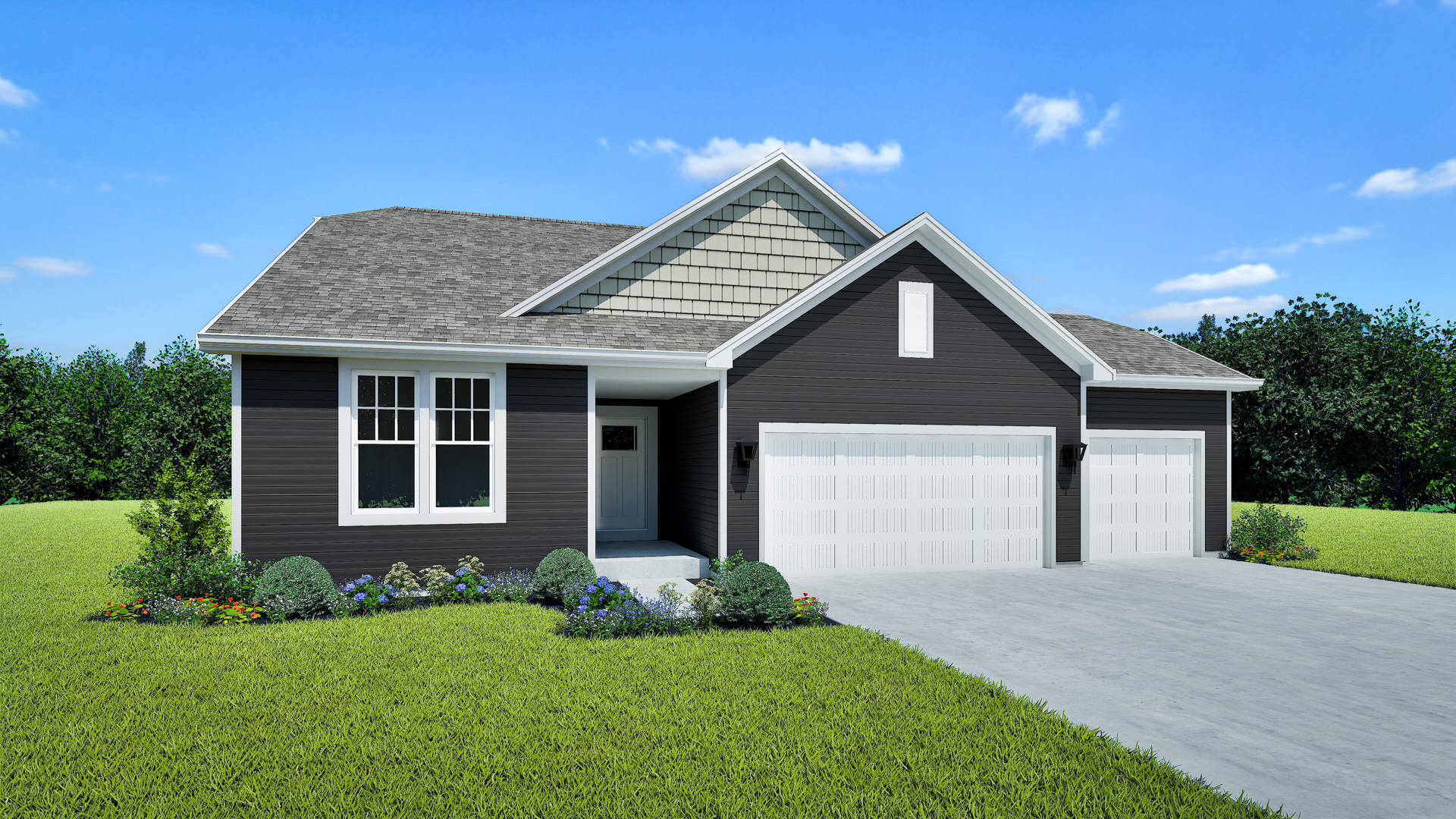 Madison Home Model Rendering Stepping Stone Homes Wisconsin