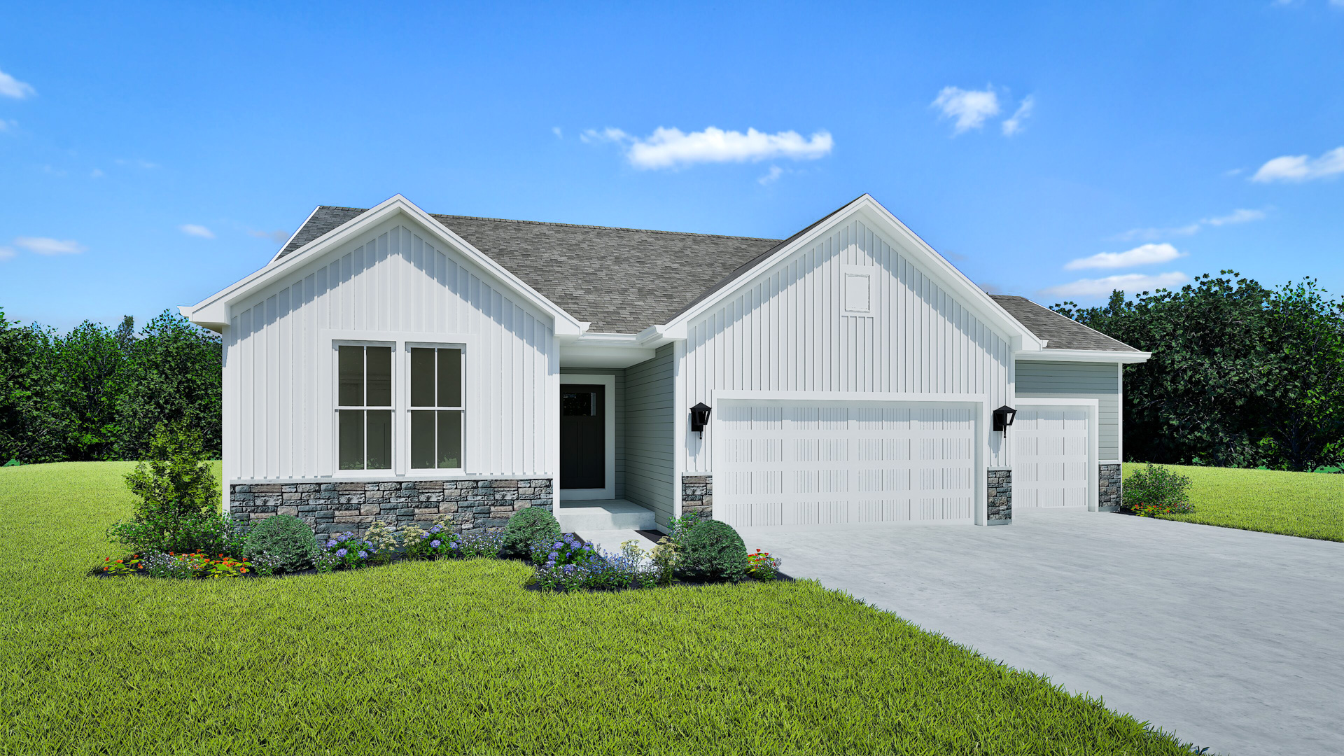 Madison Home Model Rendering Stepping Stone Homes Wisconsin