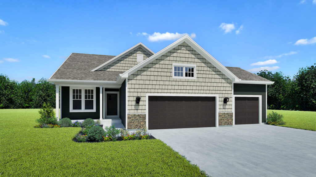 The Neenah Home Model Rendering Stepping Stone Homes Wisconsin