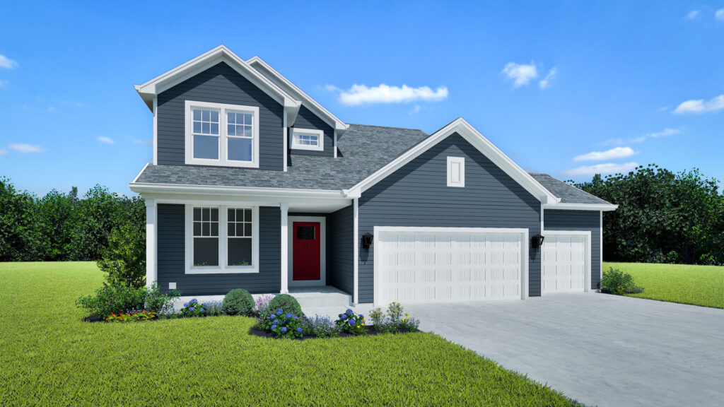 The Prescott Home Model Rendering Stepping Stone Homes Wisconsin