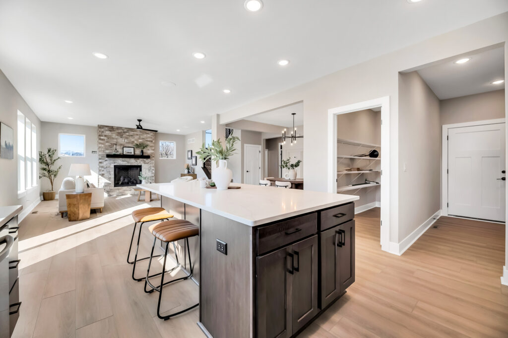 The Prescott Kitchen by Stepping Stone Homes WI