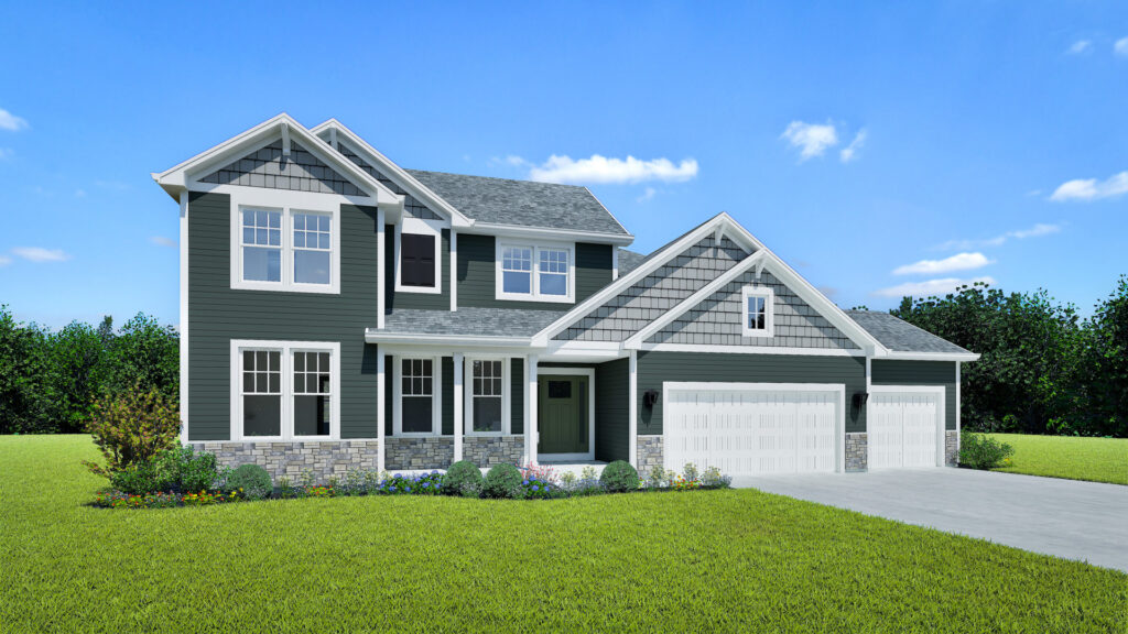 The Riley Home Model Rendering Stepping Stone Homes WI