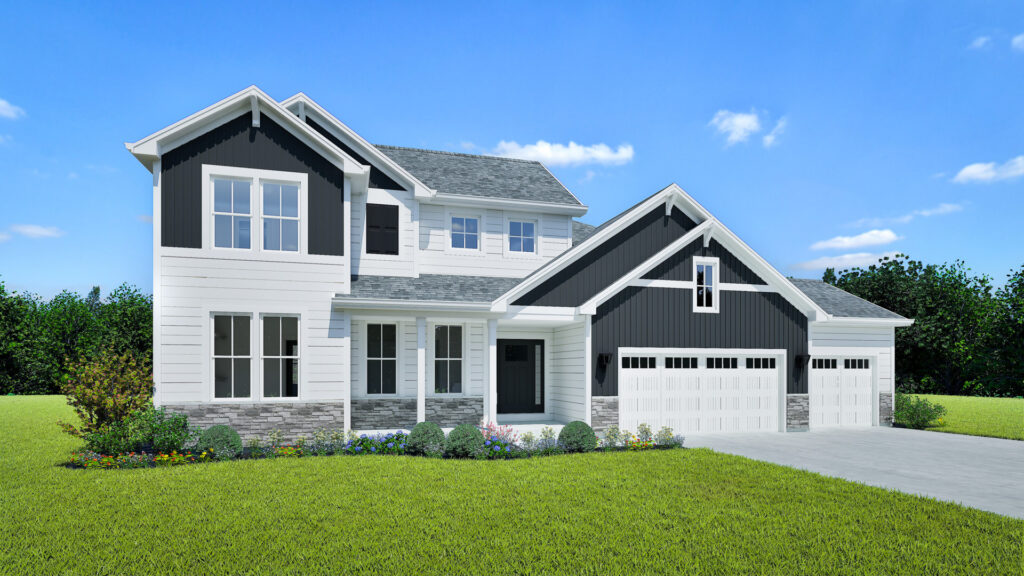The Riley Home Model Rendering Stepping Stone Homes WI