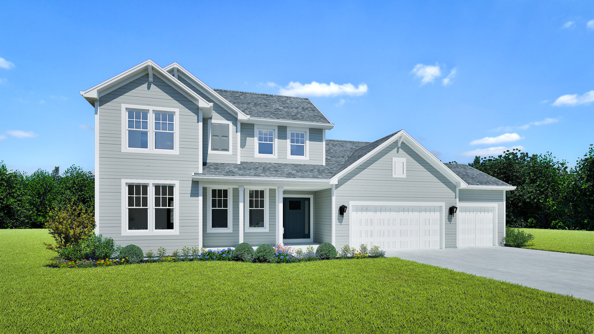 The Riley Home Model Rendering Stepping Stone Homes WI