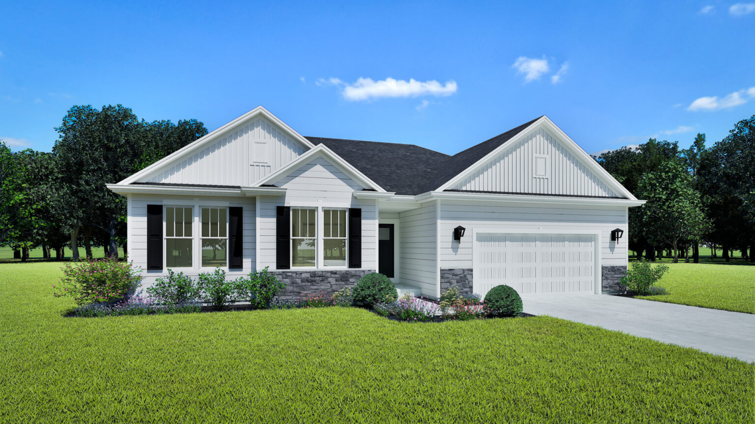 Rosebud Home Model Rendering Stepping Stone Homes Wisconsin