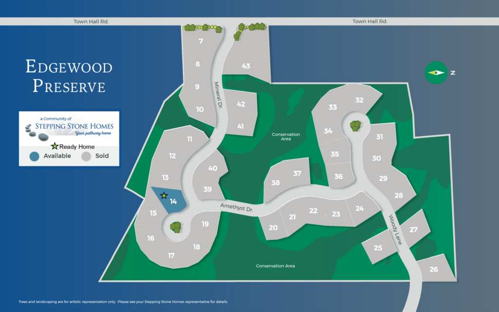 Edgewood Preserve Map New Home Community in Menomonee Falls WI by Stepping Stone Homes
