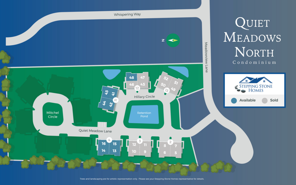 Quiet Meadows New Condo Community Map Johnson Creek WI