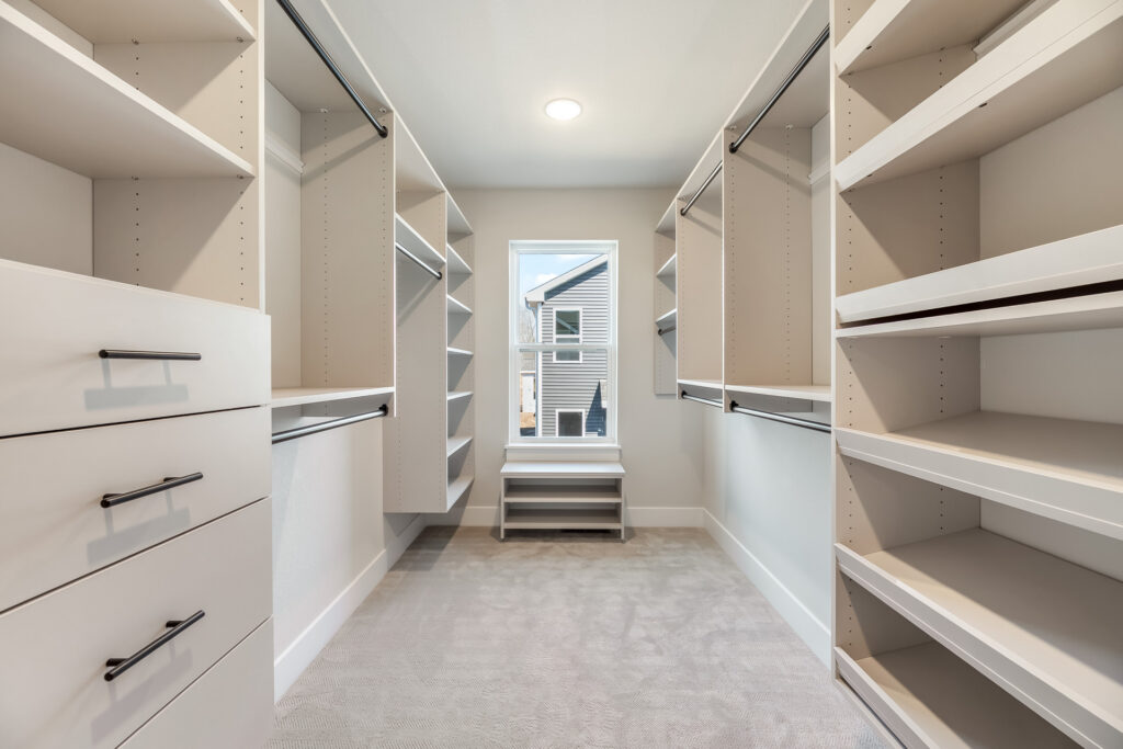 The Julia Master Walk-In Closet by Stepping Stone Homes WI