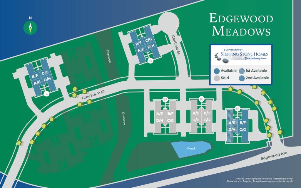 Edgewood Meadows New Condo Community Map Stepping Stone Homes