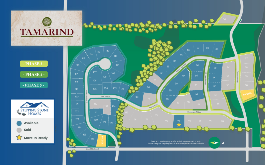 Tamarind Map New Home Community in Menomonee Falls Wisconsin