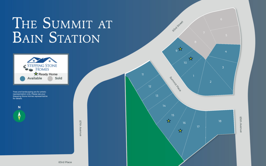The Summit at Bain Station New Condo Community Map in Pleasant Prairie WI by Stepping Stone Homes
