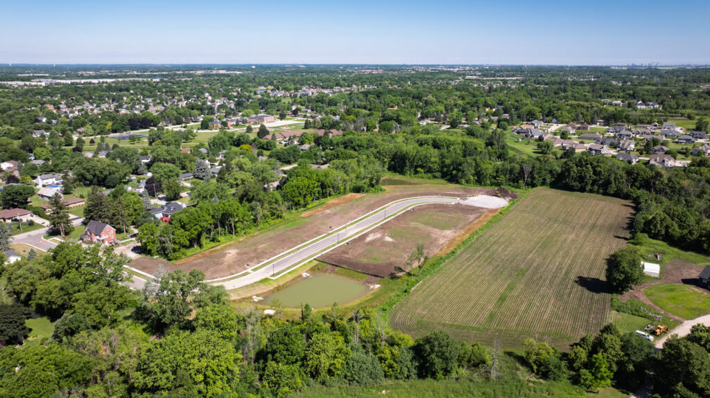Aerial View of Edgemont Estates in Oak Creek WI