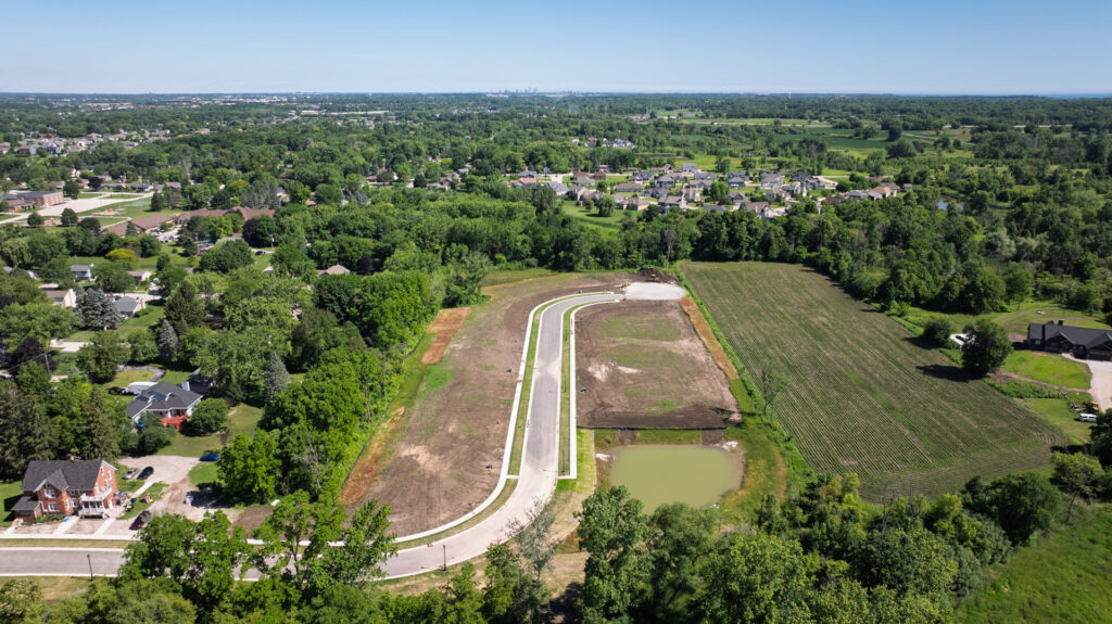 Aerial View of Edgemont Estates in Oak Creek WI