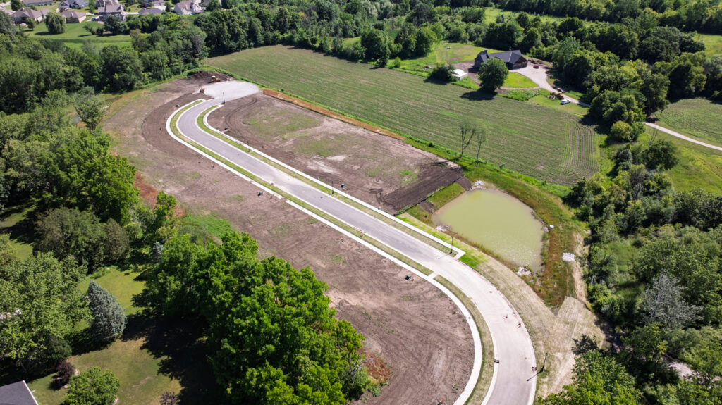 Aerial View of Edgemont Estates in Oak Creek WI